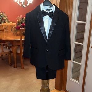 Black and white kids suit